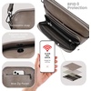 image:imageIswee Leather Crossbody Bag Women Purse and Handbag with Built in WalletLight Grey