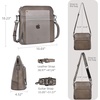 image:imageIswee Leather Crossbody Bag Women Purse and Handbag with Built in WalletLight Grey