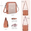 image:imageIswee Leather Crossbody Bag Women Purse and Handbag with Built in WalletPink