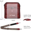 image:imageIswee Leather Crossbody Bag Women Purse and Handbag with Built in WalletWine