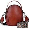image:imageIswee Small Crossbody Bag for Women Small Leather Shoulder Purse Phone BagBrown