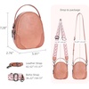 image:imageIswee Small Crossbody Bag for Women Small Leather Shoulder Purse Phone BagCinnamon Pink