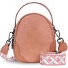 image:imageIswee Small Crossbody Bag for Women Small Leather Shoulder Purse Phone BagCinnamon Pink