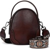 image:imageIswee Small Crossbody Bag for Women Small Leather Shoulder Purse Phone BagCoffee