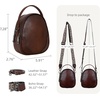 image:imageIswee Small Crossbody Bag for Women Small Leather Shoulder Purse Phone BagCoffee