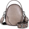 image:imageIswee Small Crossbody Bag for Women Small Leather Shoulder Purse Phone BagLight Grey