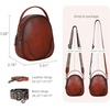 image:imageIswee Small Crossbody Bag for Women Small Leather Shoulder Purse Phone BagPink