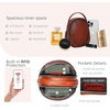 image:imageIswee Small Crossbody Bag for Women Small Leather Shoulder Purse Phone BagPink
