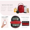 image:imageIswee Small Crossbody Bag for Women Small Leather Shoulder Purse Phone BagRed