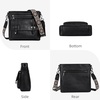 image:imageIswee Soft Leather Crossbody Bags for Women Shoulder Handbags Multi PocketsBlack