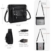 image:imageIswee Soft Leather Crossbody Bags for Women Shoulder Handbags Multi PocketsBlack