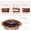 image:imageIswee Soft Leather Crossbody Bags for Women Shoulder Handbags Multi PocketsBrown