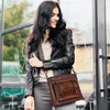 image:imageIswee Soft Leather Crossbody Bags for Women Shoulder Handbags Multi PocketsCoffee