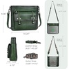 image:imageIswee Soft Leather Crossbody Bags for Women Shoulder Handbags Multi PocketsGreen
