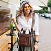 image:imageIswee Soft Leather Crossbody Bags for Women Shoulder Handbags Multi PocketsGreen