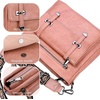 image:imageIswee Soft Leather Crossbody Bags for Women Shoulder Handbags Multi PocketsPink