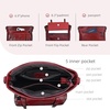 image:imageIswee Soft Leather Crossbody Bags for Women Shoulder Handbags Multi PocketsWine
