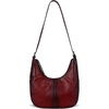image:imageIswee Crossbody Bags for Women Leather Purse Shoulder Purse Hobo HandbagWine