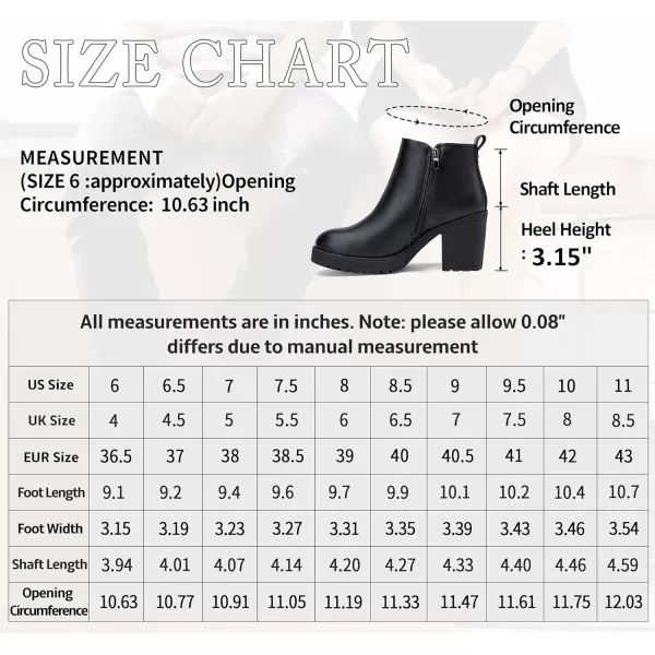 Vepose Womens 999 Fashion Platform Chunky Low Heel Chelsea Boots Ankle BootiesBlackzipper9018