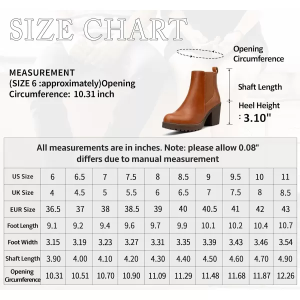 Vepose Womens 999 Fashion Platform Chunky Low Heel Chelsea Boots Ankle BootiesBrownclassic999