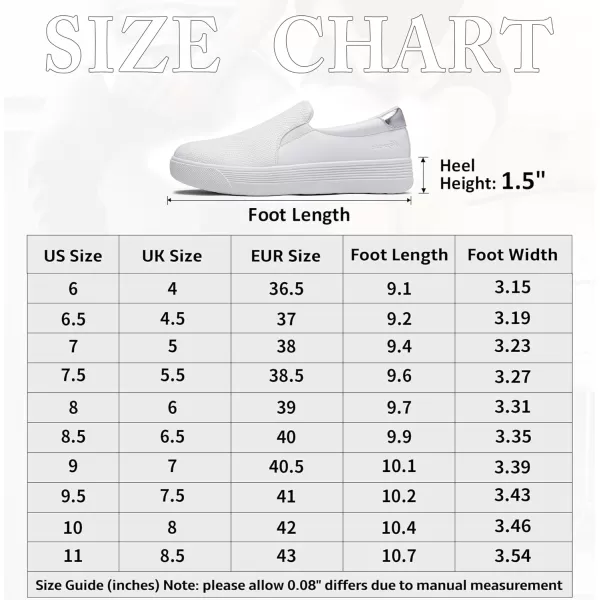 Vepose 8008 Slip on Sneakers Women Fashion Sneakers Comfortable Casual Loafers Shoes with Memory FoamSlip on Sneaker8008whiteSilver Embossed