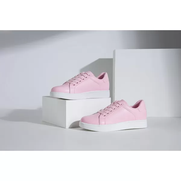 Vepose Womens 8003 Fashion Lace Up Comfortable Casual Tennis SneakersAsneakers 8003pink