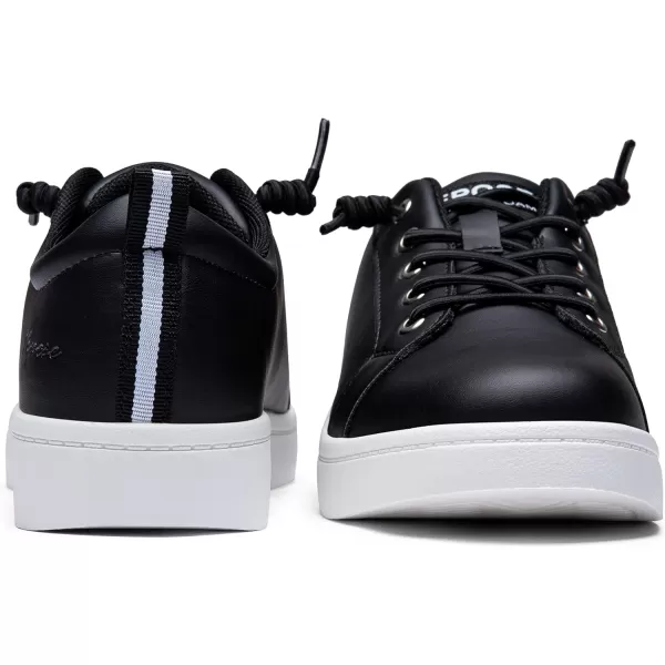 Vepose Womens 8003 Fashion Lace Up Comfortable Casual Tennis SneakersDblack8005