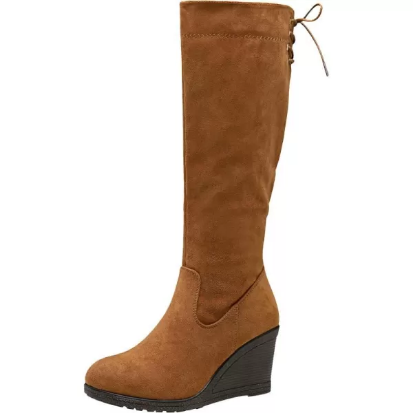 Platform Boots-9651-camelsuede