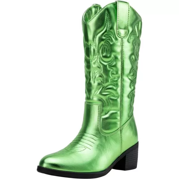 Vepose Womens 9801 Cowboy Knee High Cowgirl Boots for WomenVintage Cowboy9801green