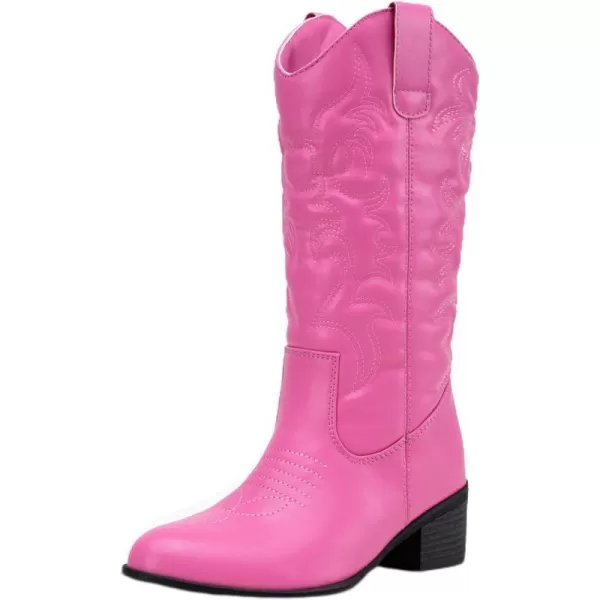 Vepose Womens 9801 Cowboy Knee High Cowgirl Boots for WomenVintage Cowboy9801pink