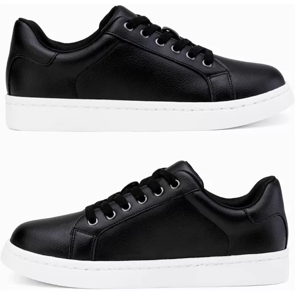 Vepose Womens 8003 Fashion Lace Up Comfortable Casual Tennis SneakersAsneakers 8003black