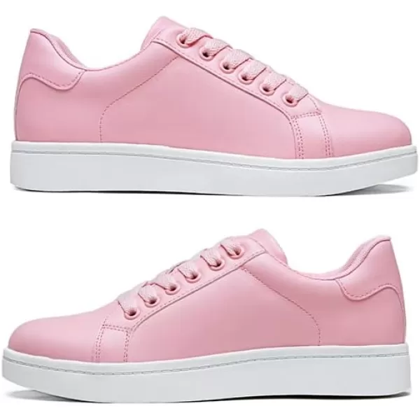 Vepose Womens 8003 Fashion Lace Up Comfortable Casual Tennis SneakersSneakers8003pink