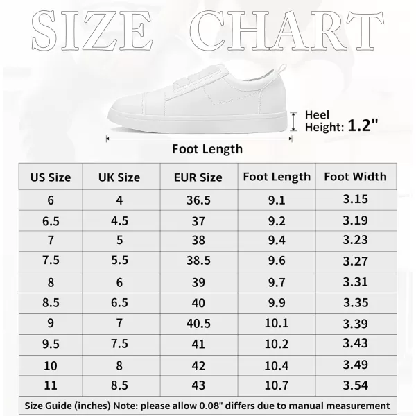 Vepose Womens 8006 Fashion Sneakers Walking Comfortable Shoes Slip on Casual SneakerComfy Sneakers8006white