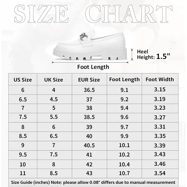 Vepose Womens 8081 Fashion Slip On Chunky Heel Casual Loafers Shoes Round Toe with ChainFashion Loafers8081white