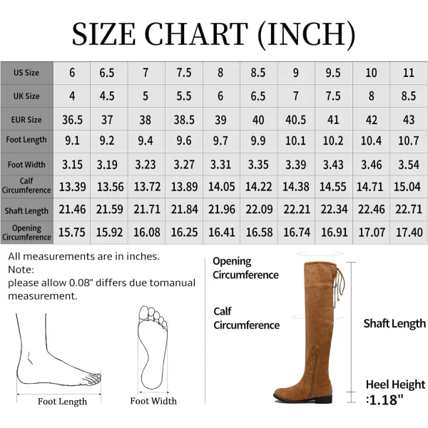 Vepose Womens 998 Suede Over the Knee High Boots Low Flat Heel Thigh High Boots for WomenKnee High998camel