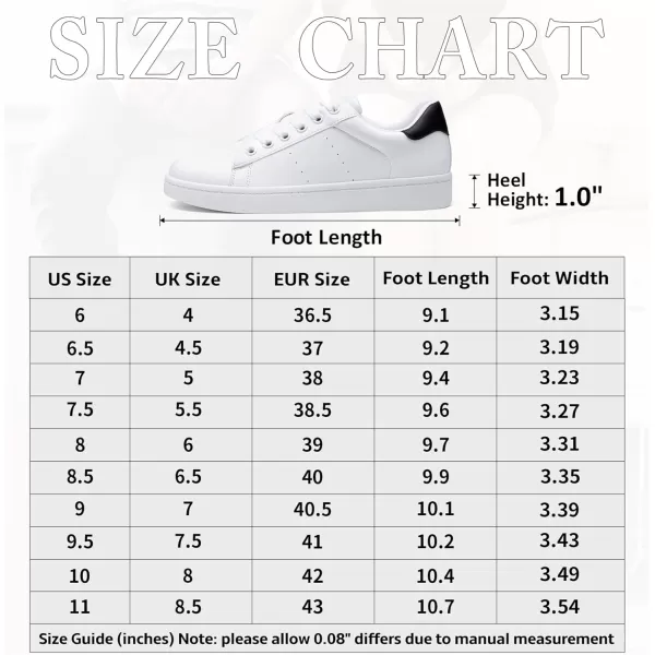 Vepose Womens Fashion Sneakers Casual Shoes Comfortable Dress Sneaker 20A8002white Black