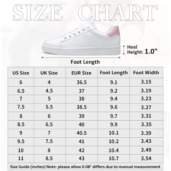 Vepose Womens Fashion Sneakers Casual Shoes Comfortable Dress Sneaker 20Laces Sneakers8002white Pink