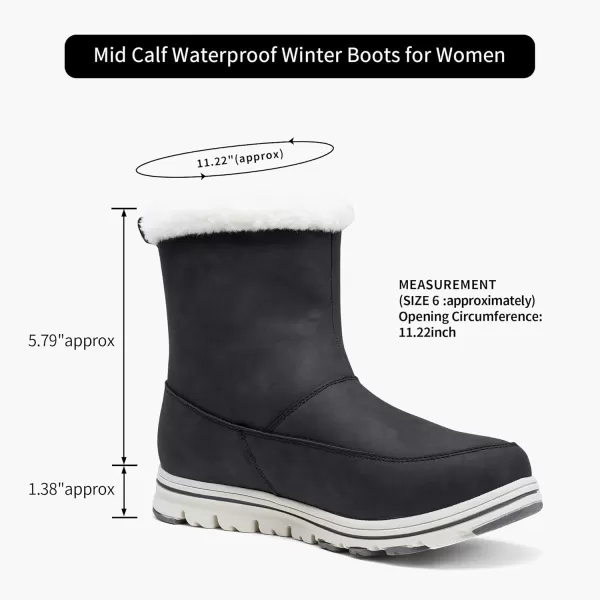 Vepose Womens Fashion Snow Ankle Boots Windbreak Warm Booties WaterproofOuter Zipper963grey