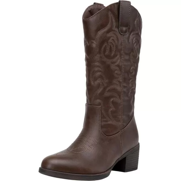 Vepose Womens 9801 Cowboy Knee High Cowgirl Boots for WomenVintage Cowboy9801whisky