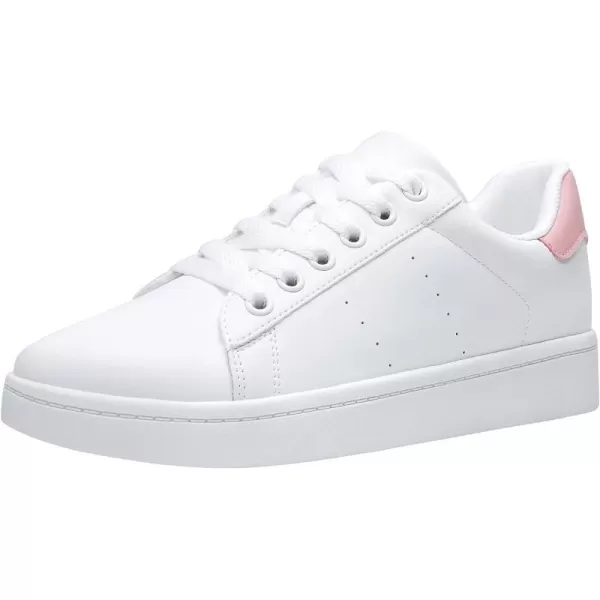 Vepose Womens Fashion Sneakers Casual Shoes Comfortable Dress Sneaker 20A8002white Pink