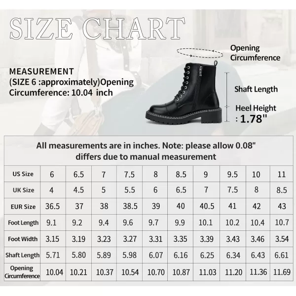 Vepose Womens 9629 Fashion Combat Ankle Boots Lace up Booties with Inner ZipperCasual9629black