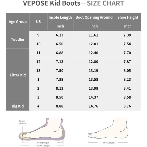 Vepose Boys Girls Snow Boots Insulated Waterproof Boots Outdoor Shoes Walking Booties Toddler Little Kid Big KidVepose Boys Girls Snow Boots Insulated Waterproof Boots Outdoor Shoes Walking Booties Toddler Little Kid Big Kid