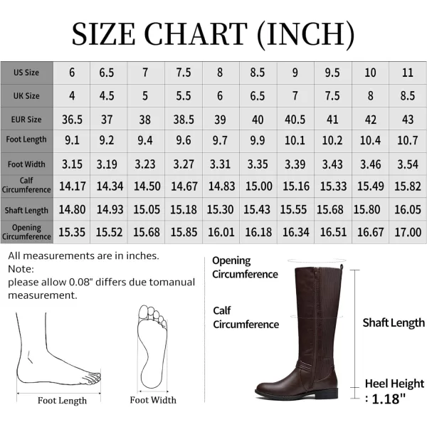 Vepose Womens 955 Comfort Tall Knitted Riding Knee High BootsKnitting Boots955coffee