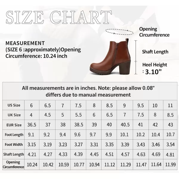 Vepose Womens 999 Fashion Platform Chunky Low Heel Chelsea Boots Ankle BootiesClassic999cognac