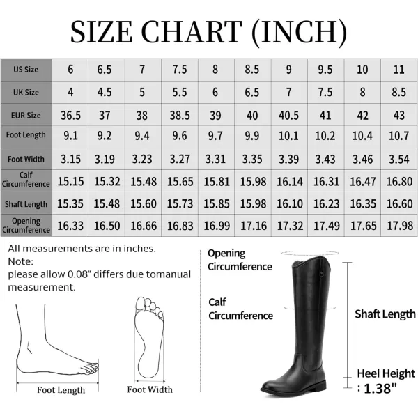 Vepose Womens Knee High Boots 956 Zipper Tall Fashion BootsTall956black