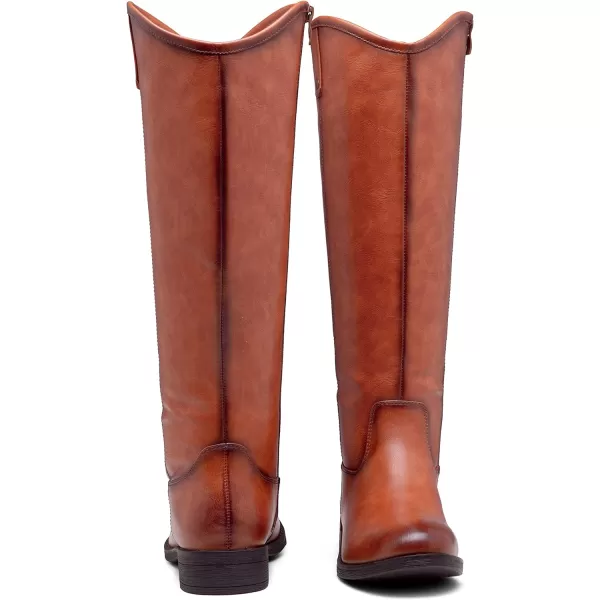 Vepose Womens Knee High Boots 956 Zipper Tall Fashion BootsTall956brown