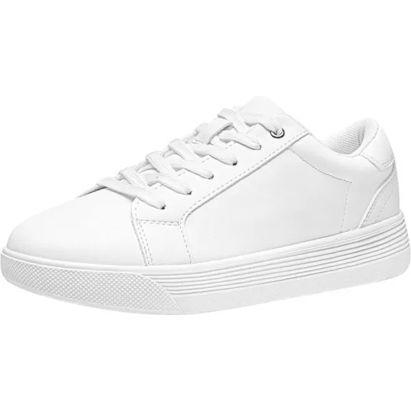 Vepose Womens 8012 Lace Up ClassicnbspFashion SneakersnbspComfortable CutenbspShoesCasual Sneakers8015all White