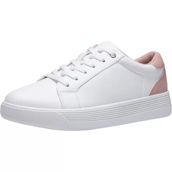 Vepose Womens 8012 Lace Up ClassicnbspFashion SneakersnbspComfortable CutenbspShoesCasual Sneakers8015white Pink