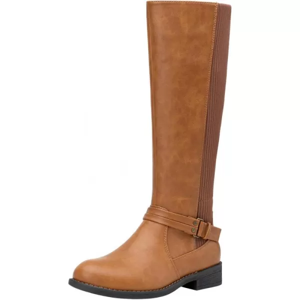 Vepose Womens 955 Comfort Tall Knitted Riding Knee High BootsKnitting Boots955camel Brown