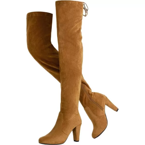 Vepose Womens 992 Thigh High Over The Knee Boots Suede Long Boot with Inner ZipperLong Boots993khaki